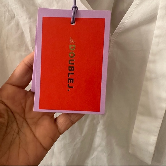 LA DoubleJ Solid White in Crisp Popeline Shirt size M - Picture 9 of 9